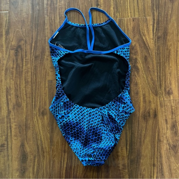 Nike Girls Nova Spark Racerback Blue One Piece Swimsuit size Girls 12 - Picture 4 of 8